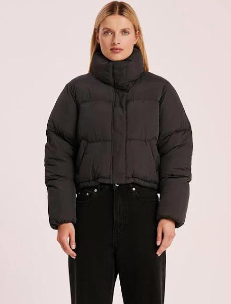 Nude Lucy Topher Puffer Jacket in Black, Size XS