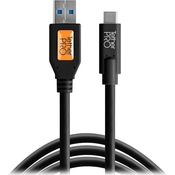 Tether Tools 4.6m TetherPro USB 3.0 To USB-C Black Cable