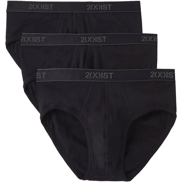 2(X)IST Contour Pouch Brief Pack of Three Black