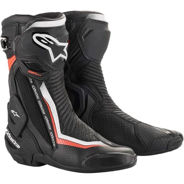 Alpinestars SMX Plus Vented Boots V2 - Black/White/Red - Size 40