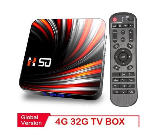 TV Box Android 10 4GB 32GB 4K H.265 Media Player 3D Video 2.4G 6GHz Wifi Bluetooth Smart TV Box Set Top Box