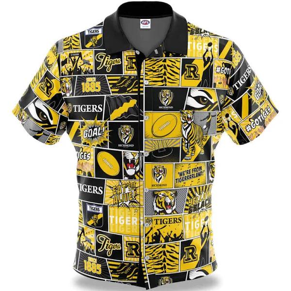 Richmond Tigers Fanatics Button Up Shirt Size:S