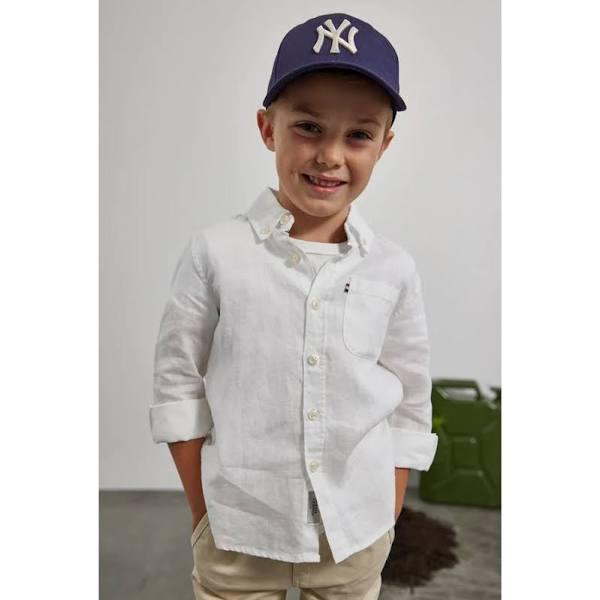 Academy Brand Kids Hampton Linen Shirt - White 4