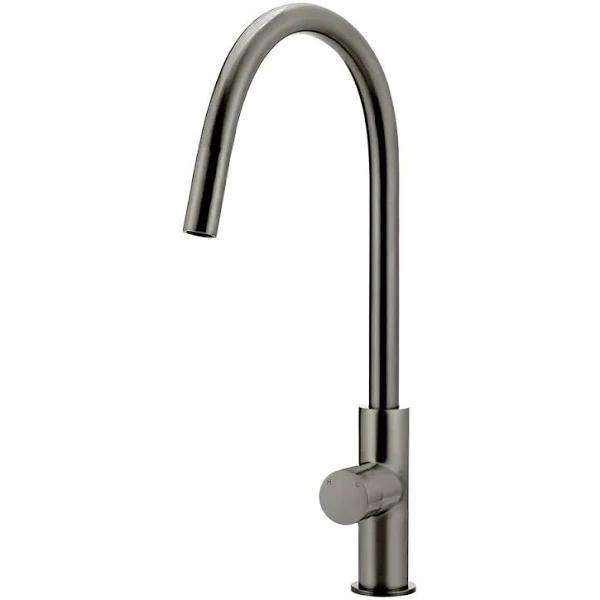 Meir Round PICCOLA Pull Out Kitchen Mixer Tap Gunmetal - Shadow