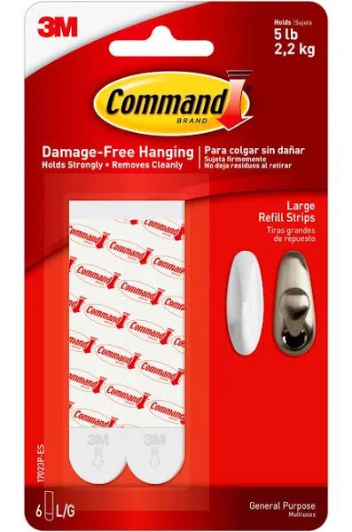 Command Large Refill Strips 6 Pack