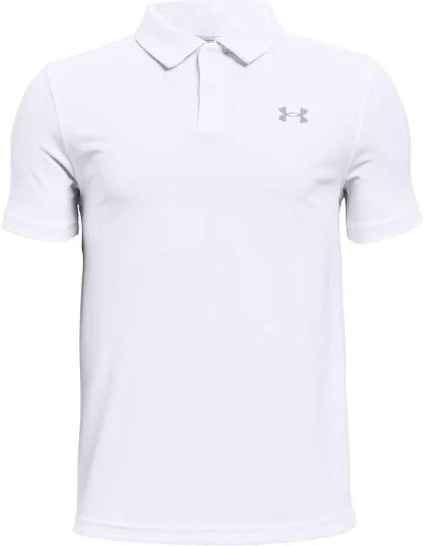 Under Armour Boys' Performance Polo White YMD