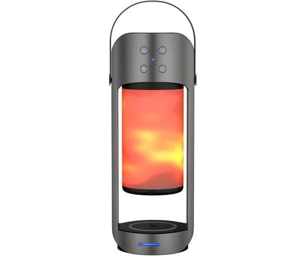 Portable Wireless Bluetooth speaker/with 10W Wireless Charging LED Flame Lamp