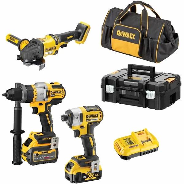 DeWalt 18V-54V 9-5.0Ah Brushless 3 Piece Combo Kit - DCZ341P1X1T-XE