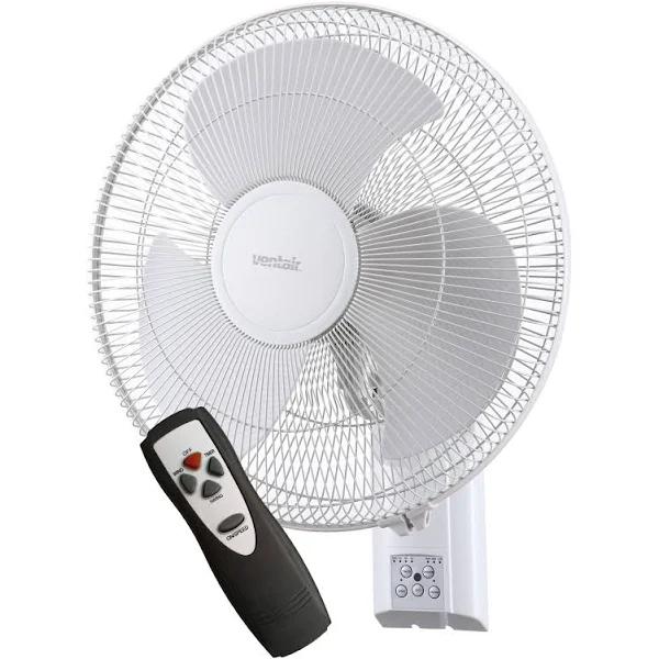 Ventair Zephyr II 40cm White Wall Fan With Remote