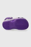 David Jones Crocs Classic Glitter Clog T in Purple, Size 4 US Jnr