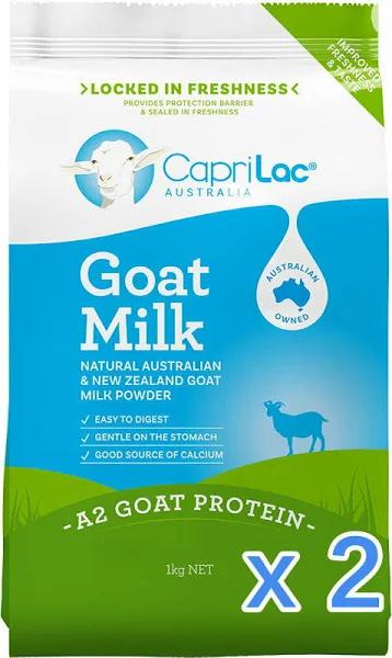 2 X Caprilac A2 Goat Milk Powder 1kg