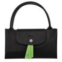 Longchamp Medium Le Pliage Green Tote Bag - Black