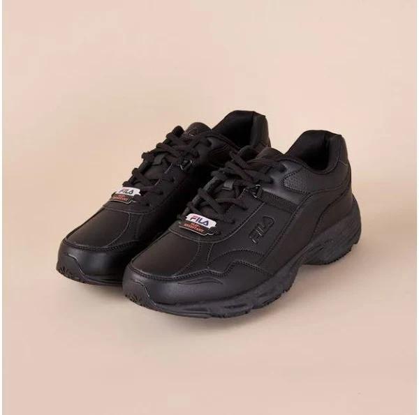 Mens Fila Tortona PU Sneakers - Black | Size 7