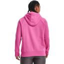 Under Armour Womens Rival Fleece Logo Hoodie Pink XS @ Rebel Active