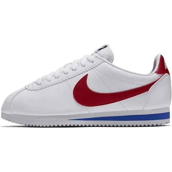 Nike White Leather Classic Cortez Sneakers