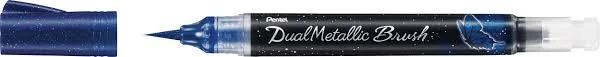 Pentel Water-Based Dual Metallic Brush Blue + Metallic Green / Default Title