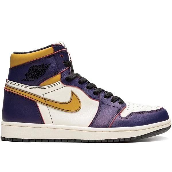 Air Jordan 1 Retro High OG La to Chicago Shoes - Size 17 - 507 purple/sail-university gold-bl