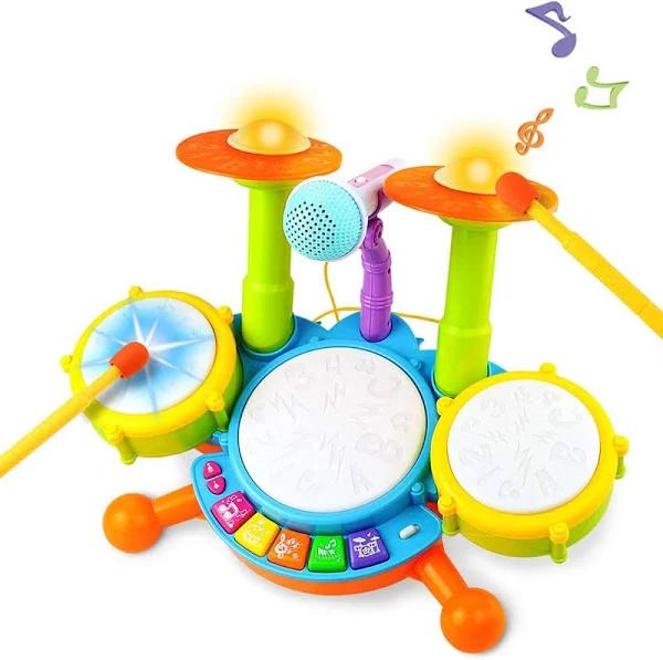 Symiu Kids Drum Kit - Toy for 1 Year Old Boys Drum Set Baby Musical Instruments Gifts for Boys Girls Toddlers Nursery Rhymes Electronic for Children