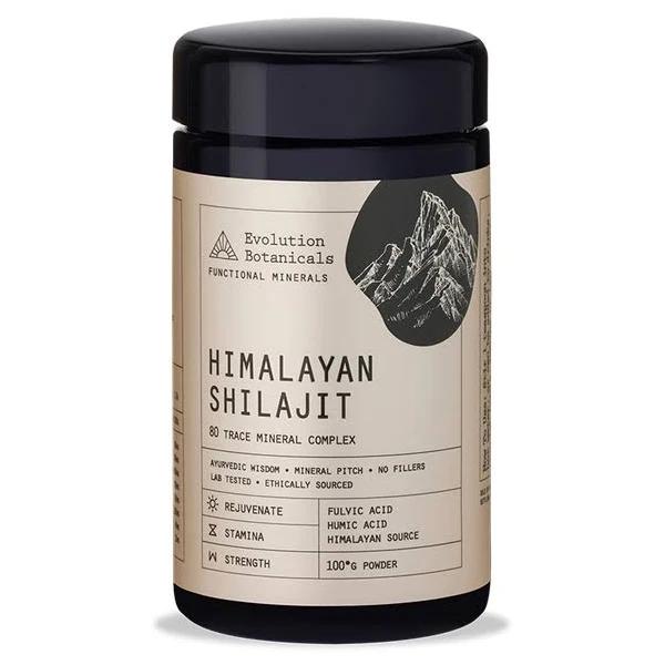 Evolution Botanicals Himalayan Shilajit 100g, 80 Trace Mineral Complex