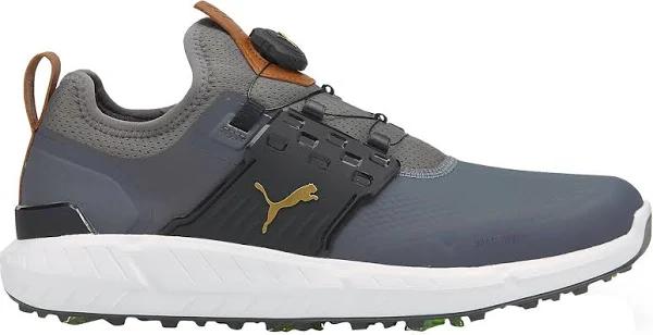 Puma Ignite Articulate Disc Golf Shoes - Quiet Shade/Puma Team Gold/Puma Black - Size: 10.5 M