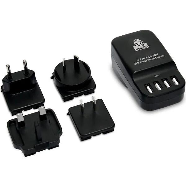 mbeat Gorilla Power 4 Port 6.8A 34W USB World Travel Charger