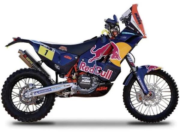 KTM 450 Rally Dakar #1 Red Bull Motorcycle 1/18 by Bburago 51071