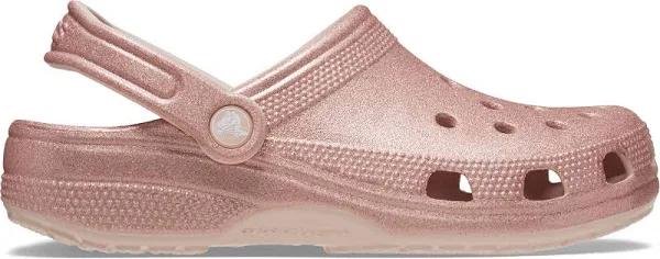 Crocs Classic Glitter Clog; Quartz Glitter, W5/M3