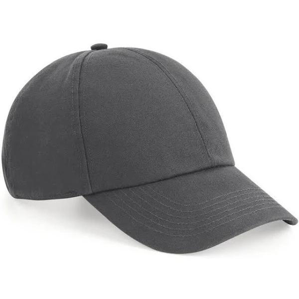 Organic Cotton 6 Panel Cap Graphite Grey - Beechfield BF054