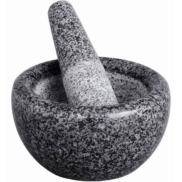 Avanti Black Speckled 18cm Granite Mortar and Pestle