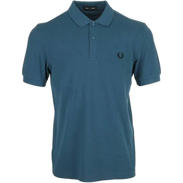 David Jones Fred Perry Shirt in Midnight Blue, Size Medium