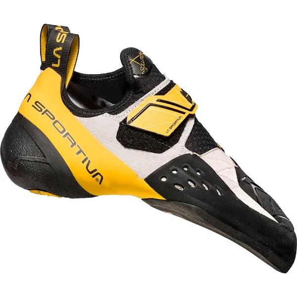 La Sportiva Solution Climbing Shoes White Yellow - 39.5