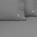 Algodon 300TC Cotton Sheet Set - Charcoal European Pillowcase