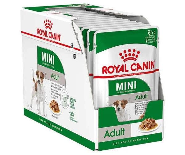 Royal Canin Mini Adult Dog Pouch - 85g x 12 (Box)