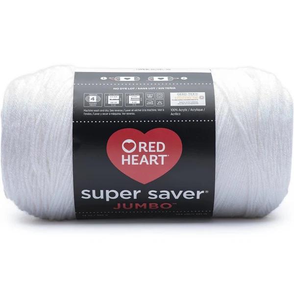 Red Heart Super Saver Jumbo Yarn, White