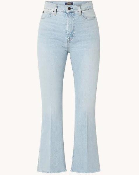 Polo Ralph Lauren Cropped Flare High-Rise Jeans - Blue - 30