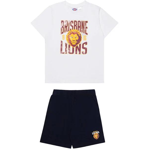 Brisbane Lions Kids Summer Pyjamas Size:6