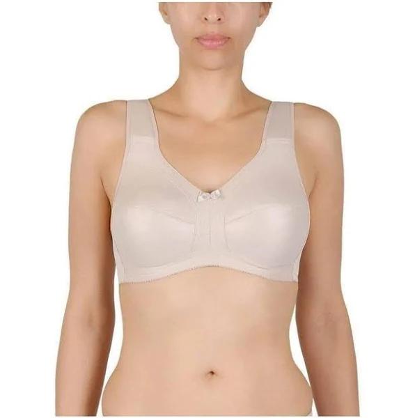 Naturana Plus Size Wide Strap Full Coverage Cotton Bra