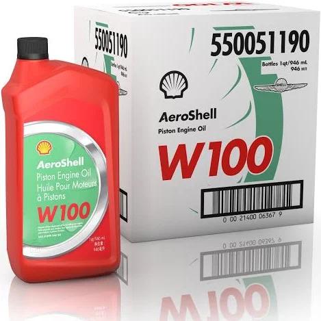 Aeroshell W100 Piston Engine Oil - 6 Carton