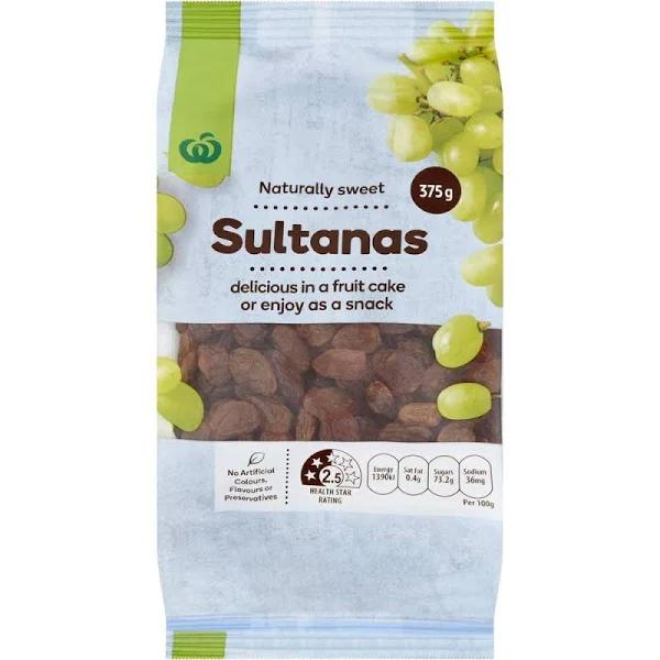 Woolworths Sultanas 375g