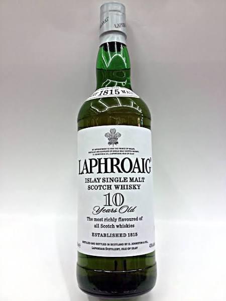 Laphroaig 10 Year Old Single Malt Scotch Whisky 750ml Bottle