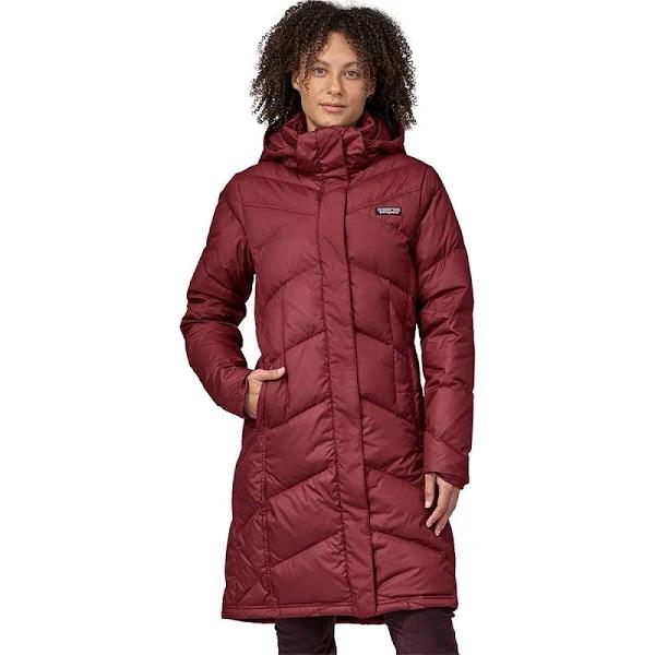 Patagonia Down with It Parka Hooded Jacket Pink Red Women - XS