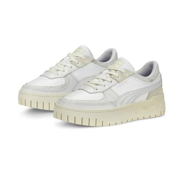 Cali Dream Thrifted Sneakers Women in White/Pristine/Frosted Ivory, Size 7 by Puma