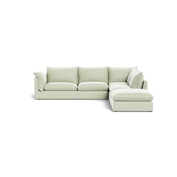 Sorrento Fabric Modular Sofa Light Grey by Freedom, 100% Polyester