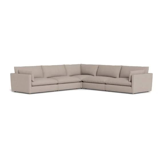 Sanctuary Fabric Modular Sofa Taupe by Freedom