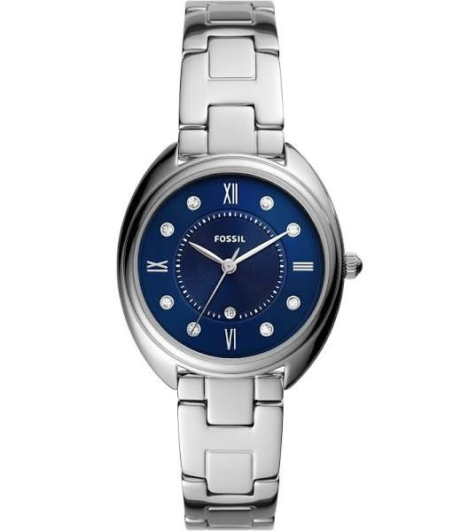 Fossil Women's Gabby Blue Dial Stainless Steel Watch ES5087