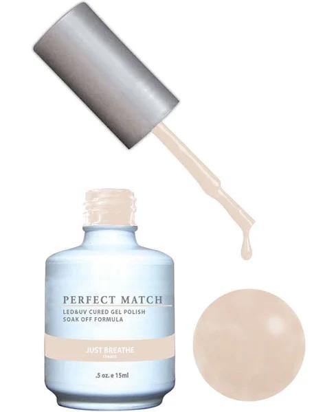 Perfect Match Gel Polish UV Led & Nail Lacquer Duo PMS111 Just Breathe 15ml