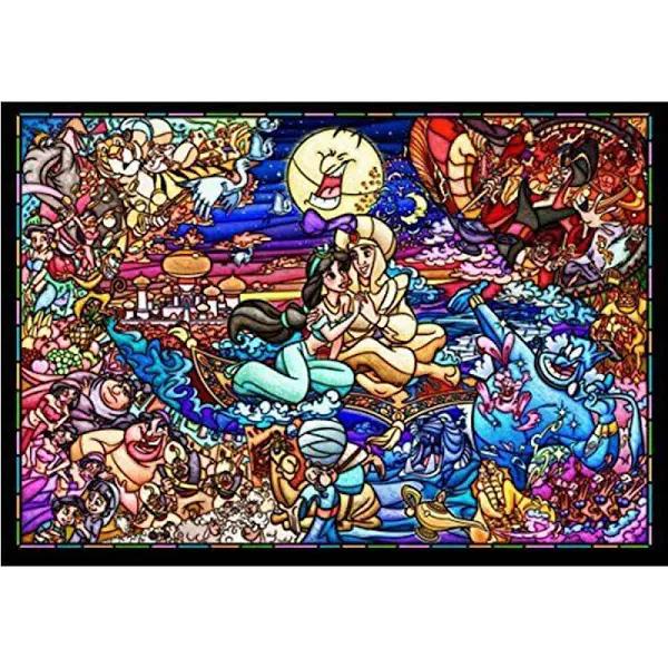 Tenyo Puzzle Disney Aladdin Story Stained Glass Puzzle 500 Pieces