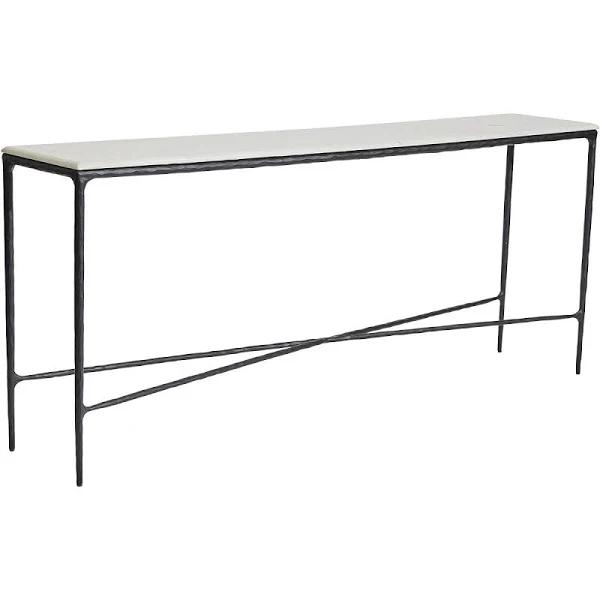 Heston Marble Console Table - Large Black