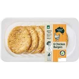 Woolworths Chicken Burgers 6 Pack