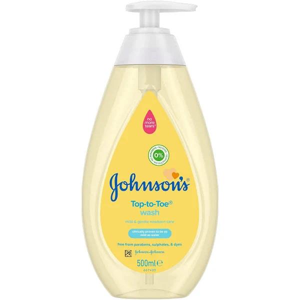 J&J Baby Top to Toe Wash Pump - 500ml Bottle